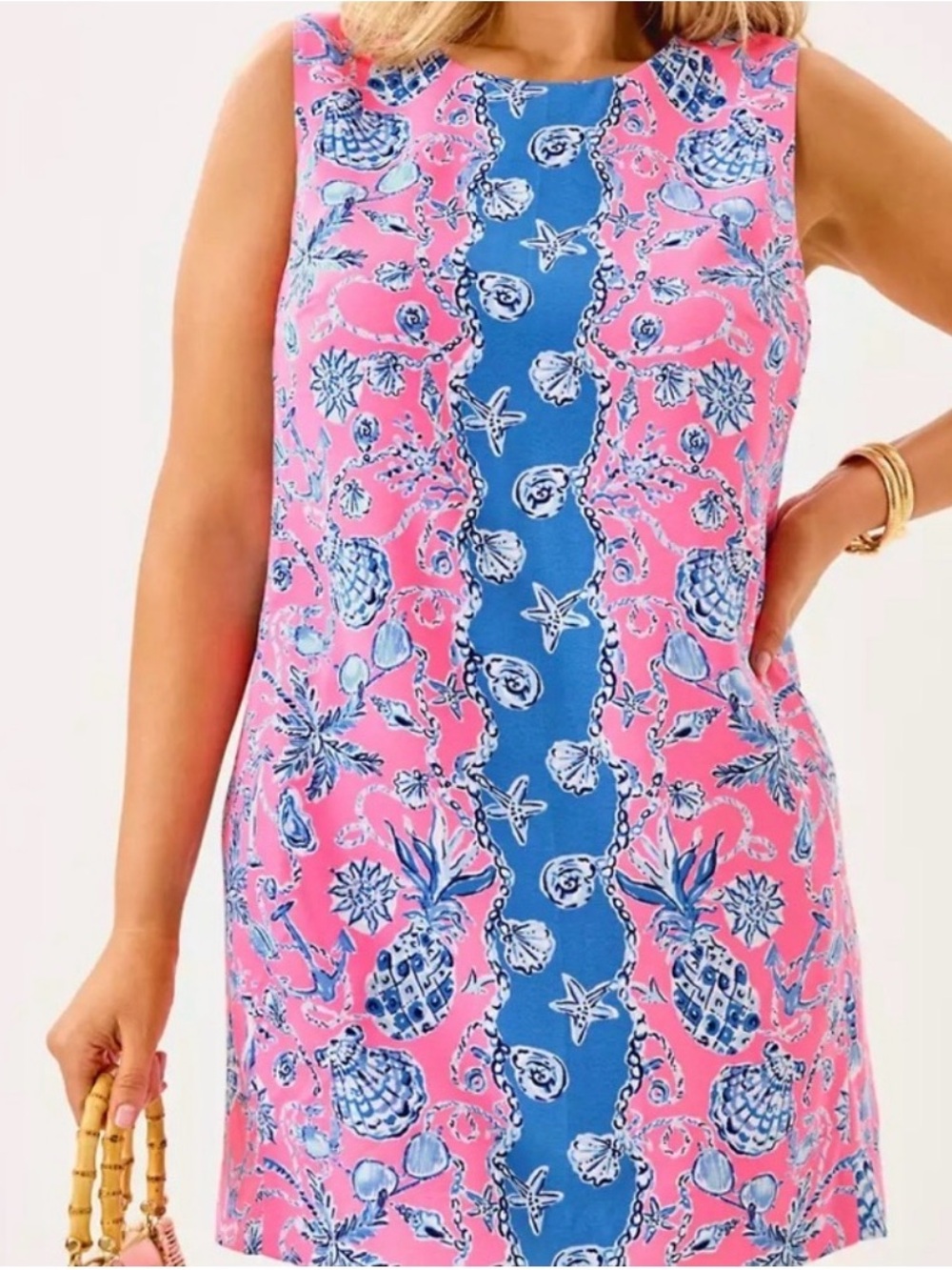 NWT Lilly Pulitzer EDITA SHIFT DRESS “Rousseau Pink Barefoot” MSRP $198 sz 14 - Picture 3 of 12